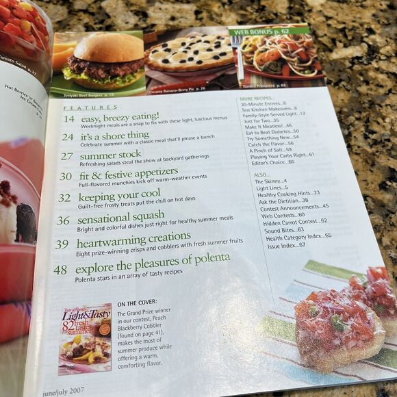 Taste of Homes Light And Tasty Cooking Recipe Magazines 2007 Back Issue Set Of 6 - Picture 7 of 13